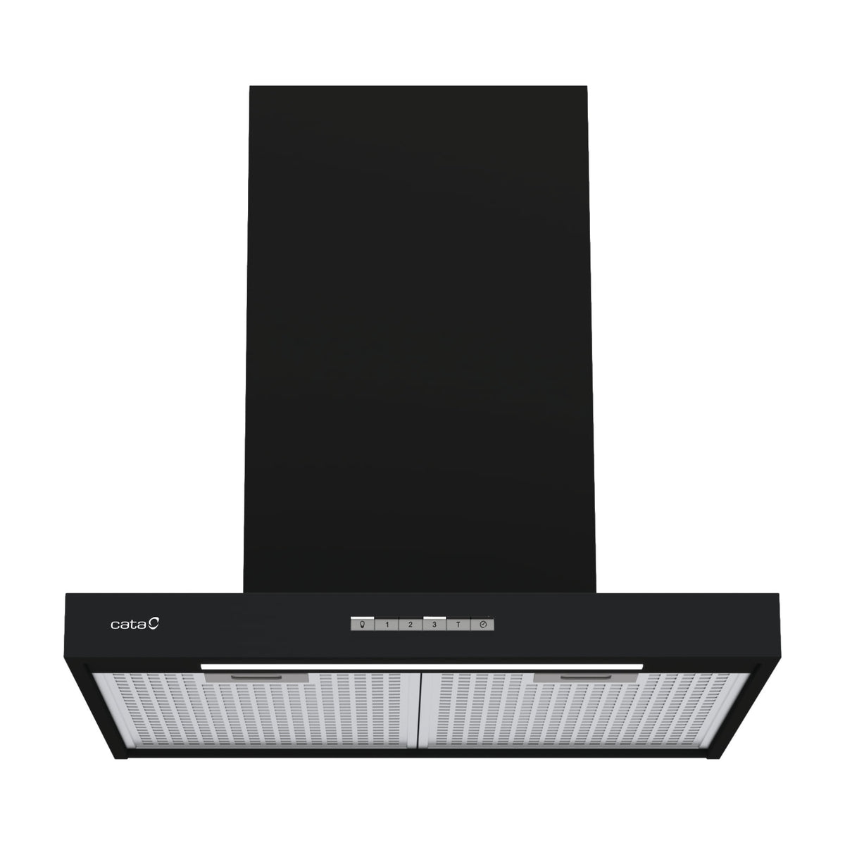Campana decorativa CATA Sygma 6010 BK de 60 cm, negra con LED