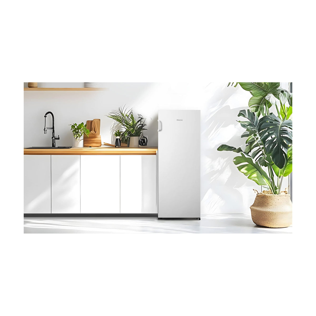 Congelador vertical Hisense FV191N4AW2, 155 l, Total No Frost