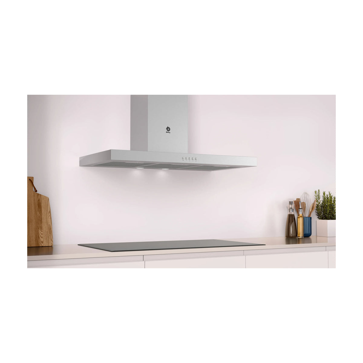 Campana decorativa Balay 3BC095MX de 90 cm en inox con iluminación LED