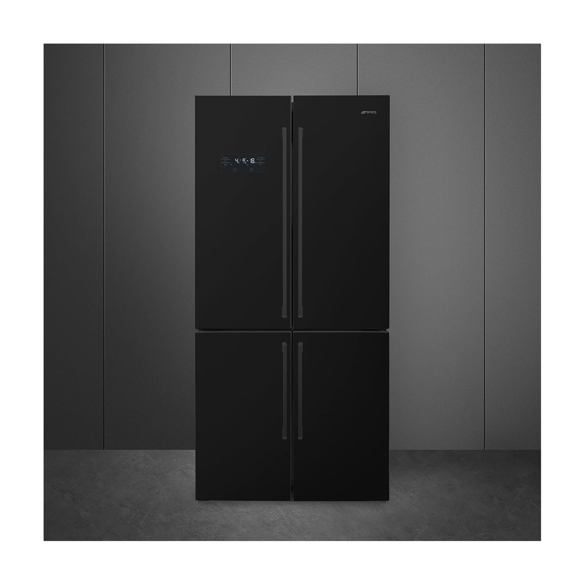 Frigorífico americano Smeg FQ60NDE de 4 puertas, Total No Frost, negro
