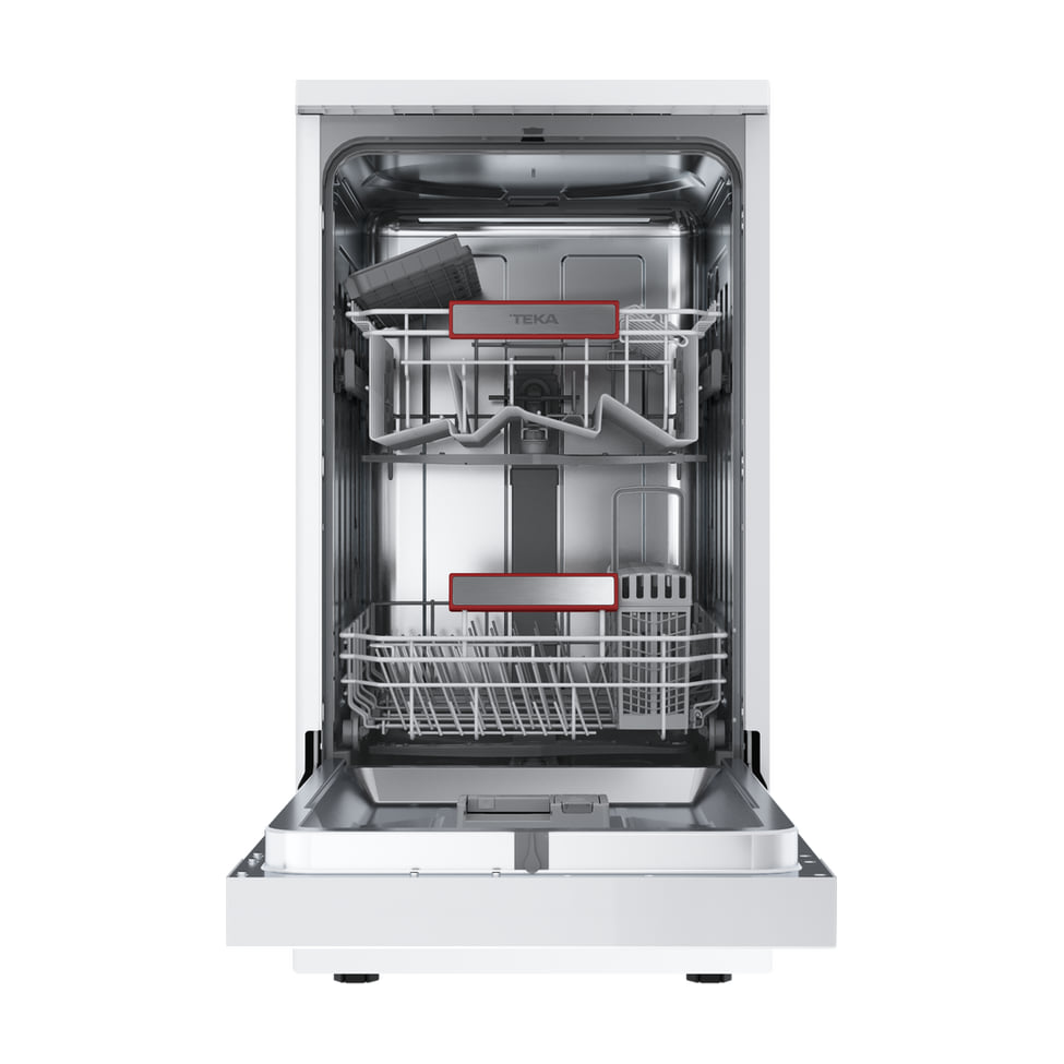 Lavavajillas Teka DFS 240EW de 45 cm, 10 cubiertos y apertura automática