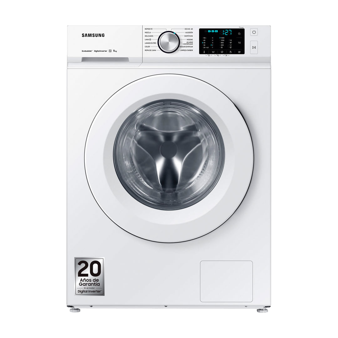 Lavadora Samsung WW11BBA046TWEC de 11 kg y 1400 rpm
