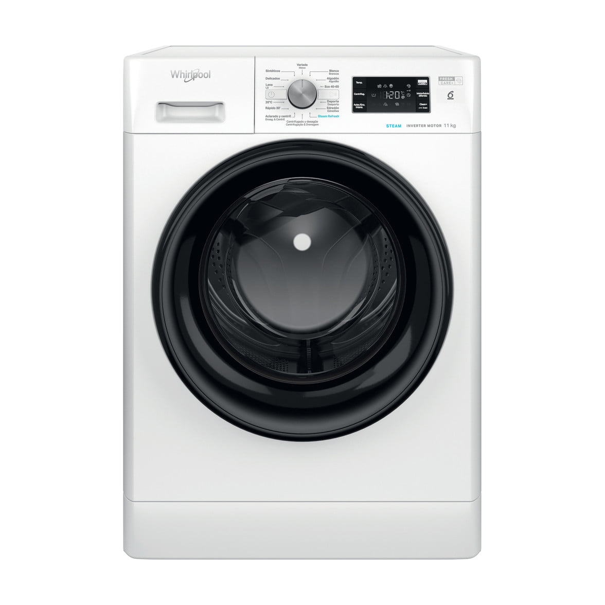 Lavadora Whirlpool FFB 11469 BV SPT de 11 kg y 1400 rpm