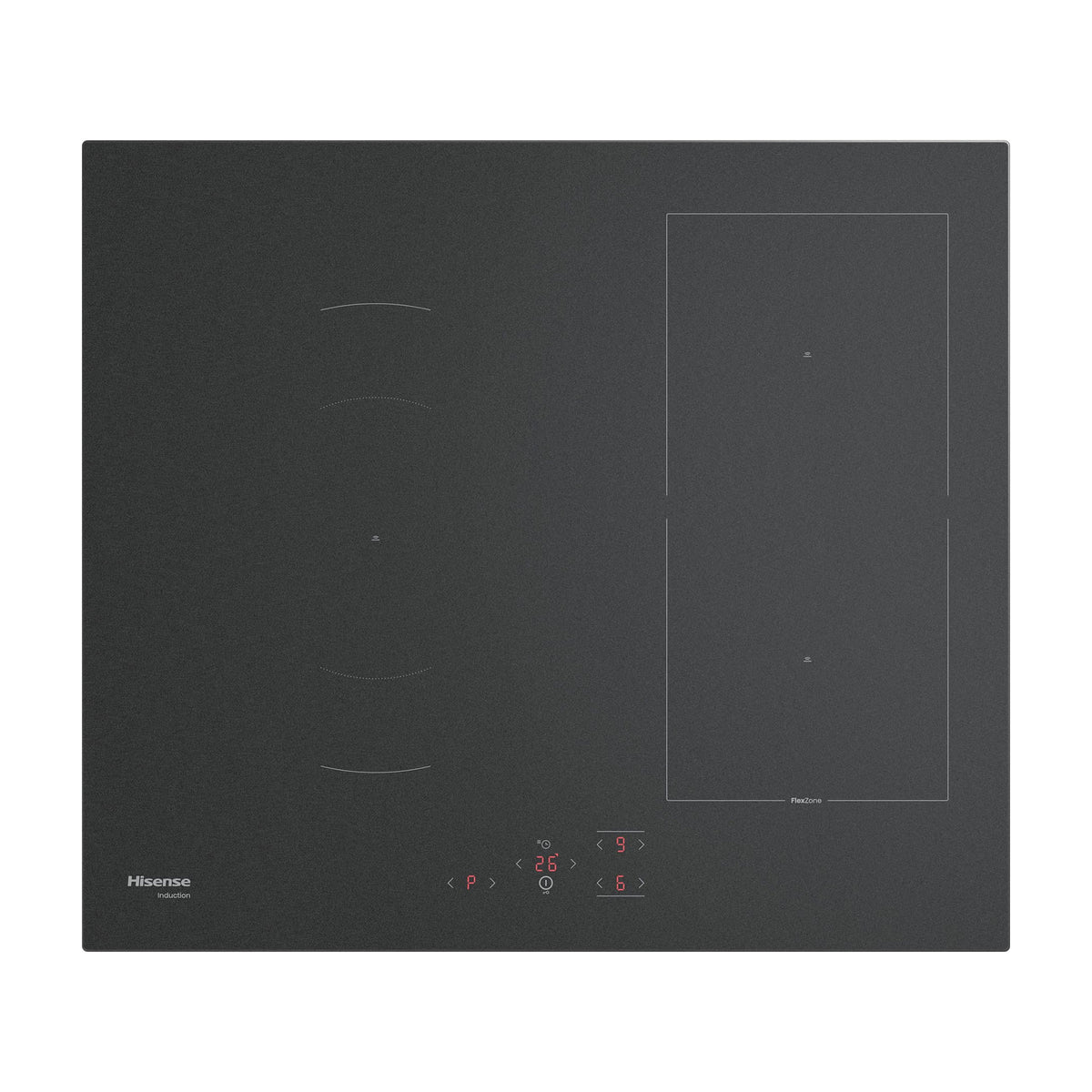 Placa de inducción Hisense HI6321MSC, negro mate y zona flexible
