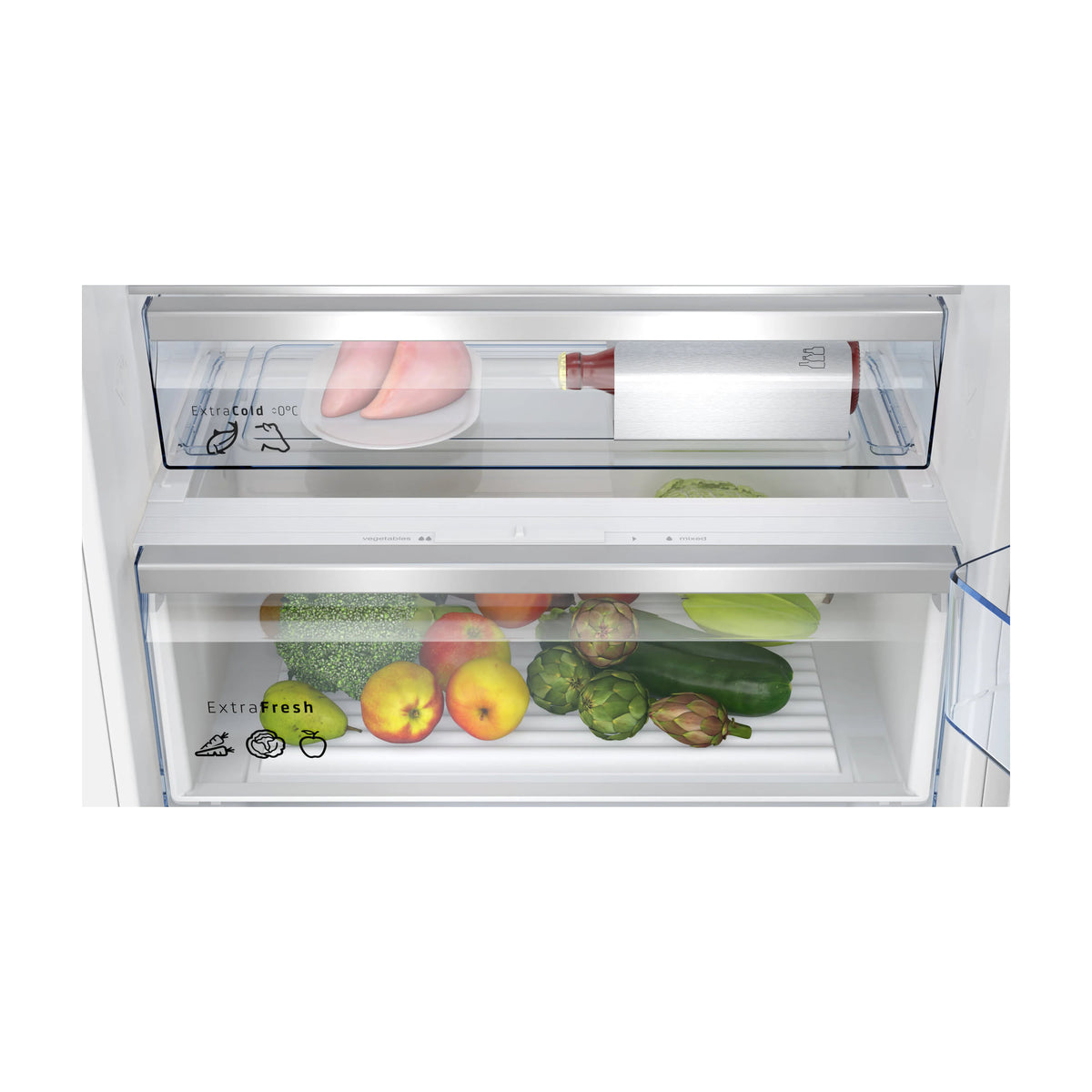 Frigorífico combi integrable Balay 3KID967F con No Frost y Home Connect