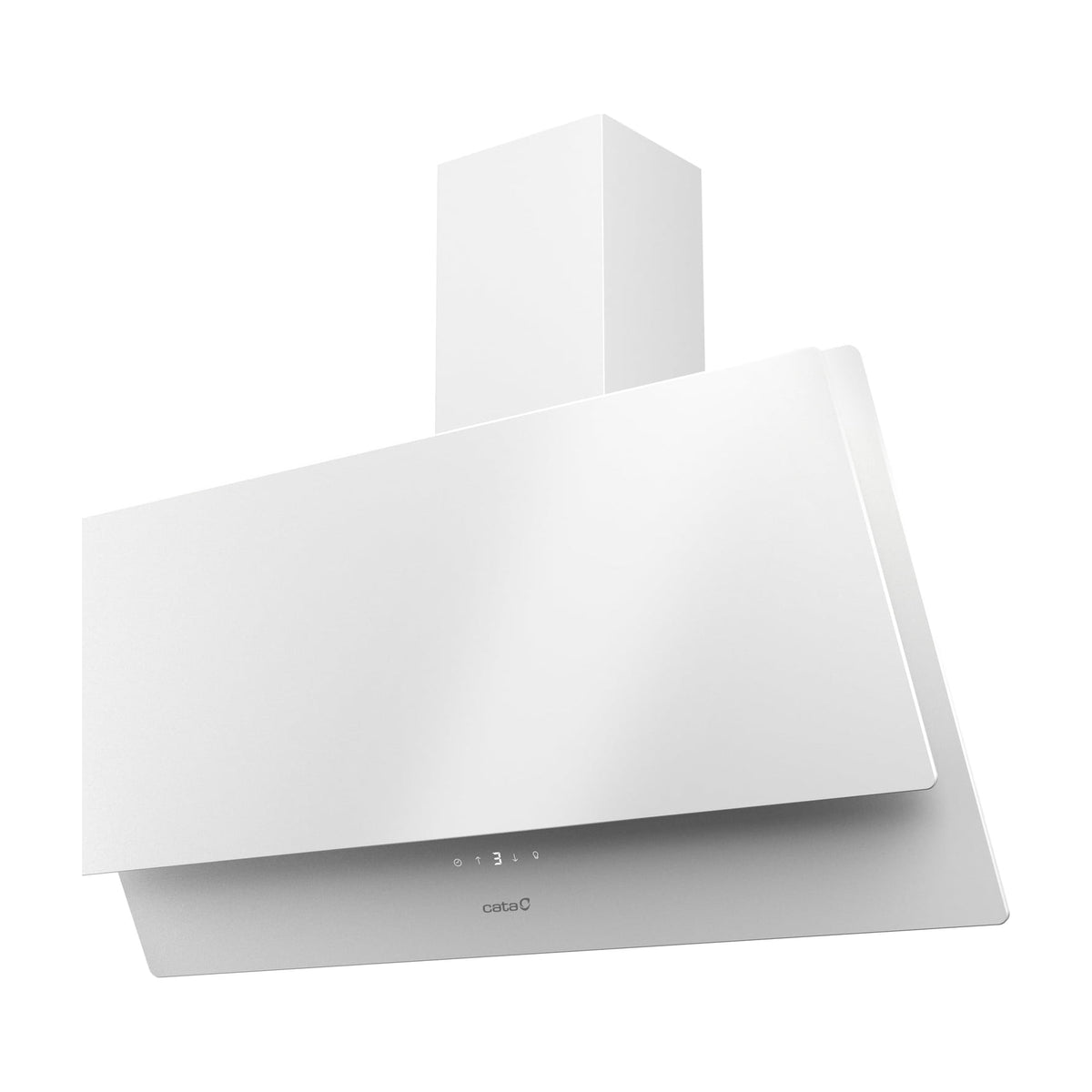Campana decorativa CATA Juno+ 9000 GWH de 90 cm en cristal blanco