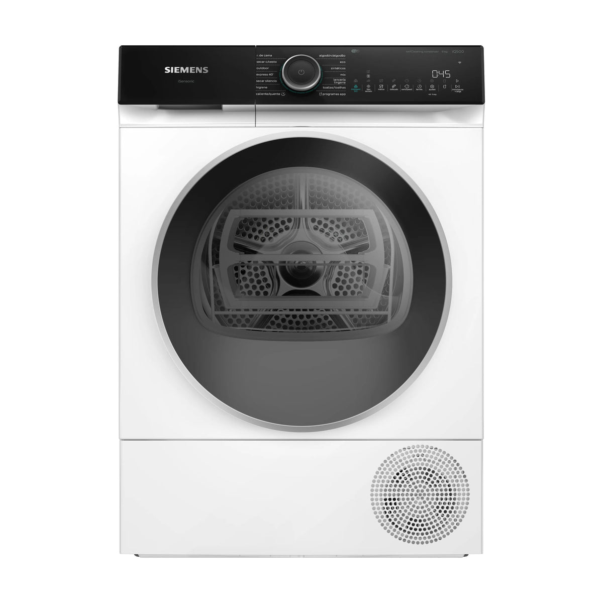 Secadora con bomba de calor Siemens iQ500 WQ46N2D0ES, 9 kg y Home Connect