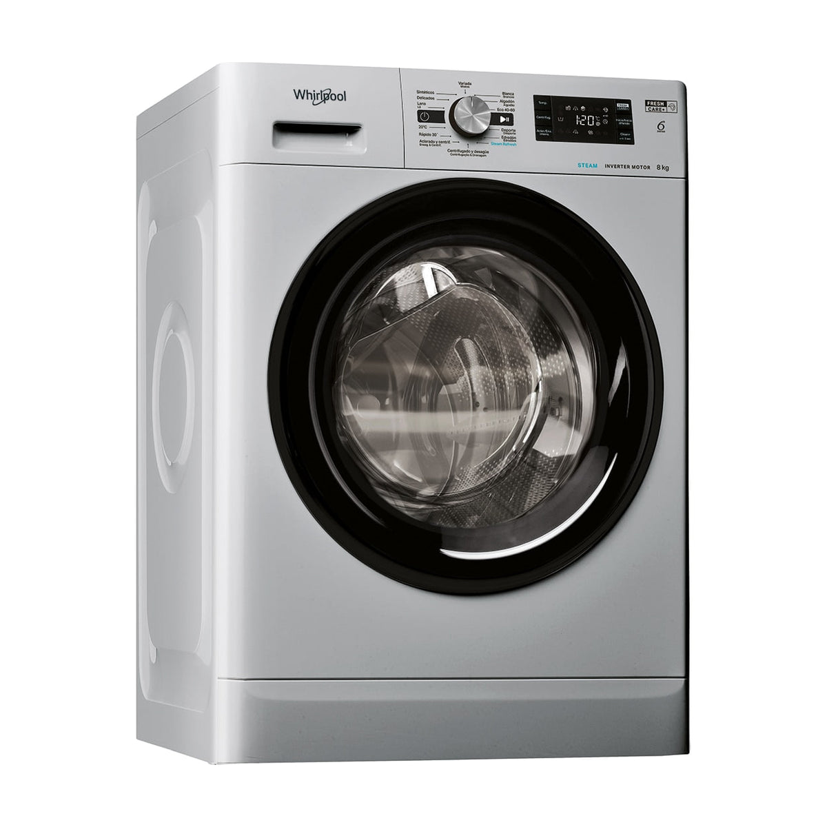 Lavadora Whirlpool FFB 8489 SBV SPT de 8 kg y 1400 rpm