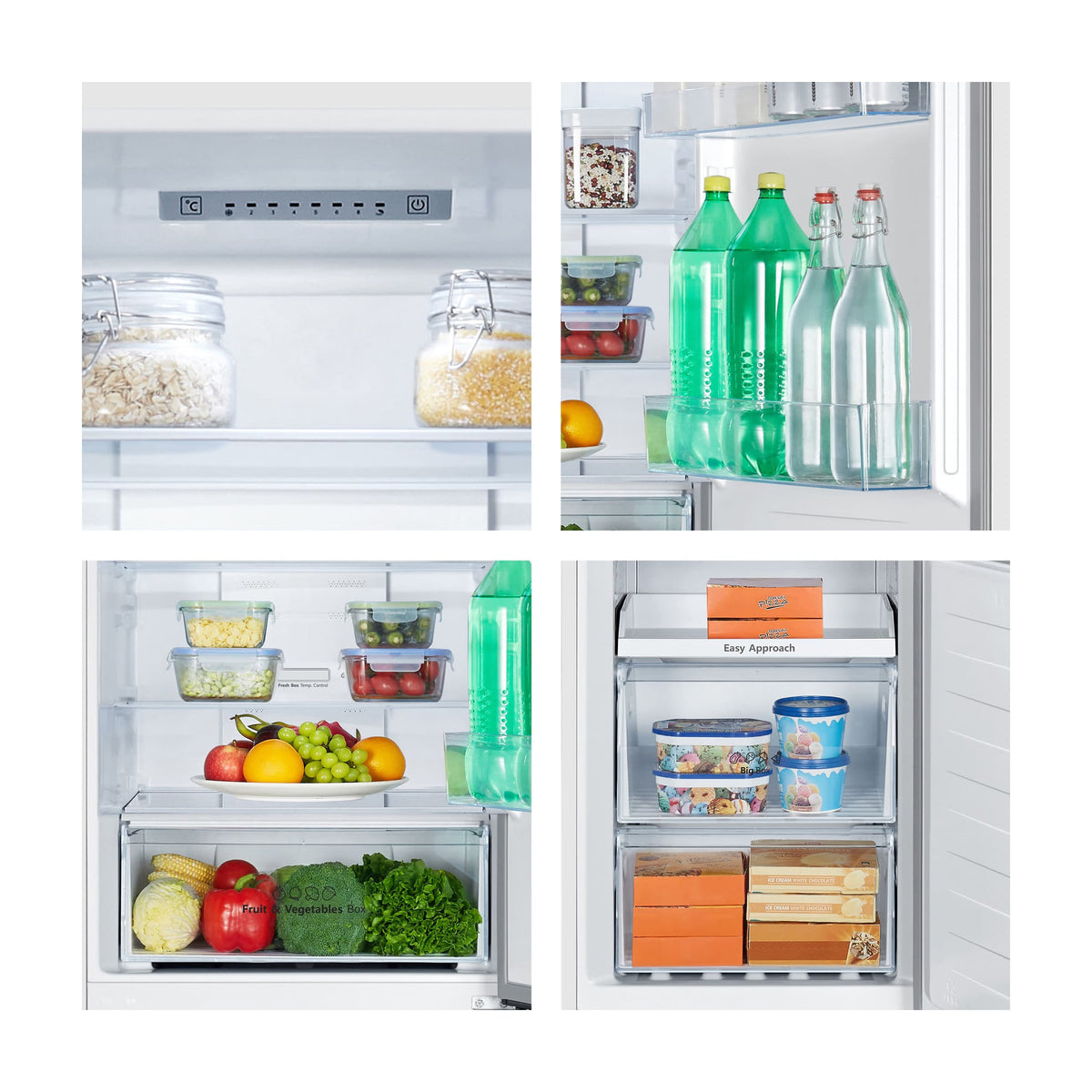 Frigorífico combi Hisense RB390N4AWE1, 304 l, Total No Frost