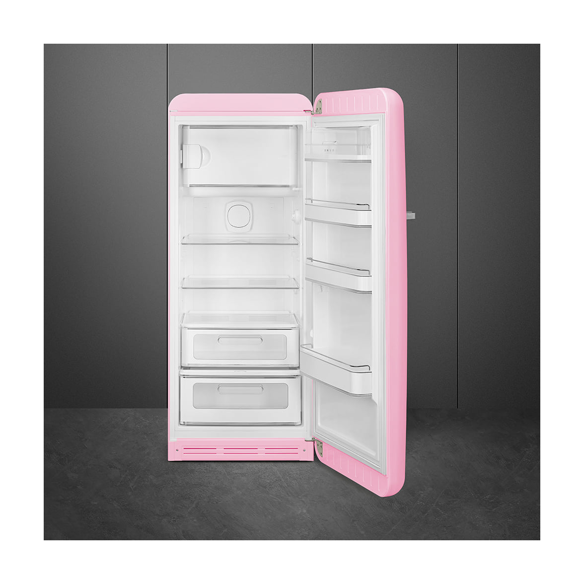 Frigorífico de una puerta Smeg FAB28RPK6 rosa, 270 litros, clase C