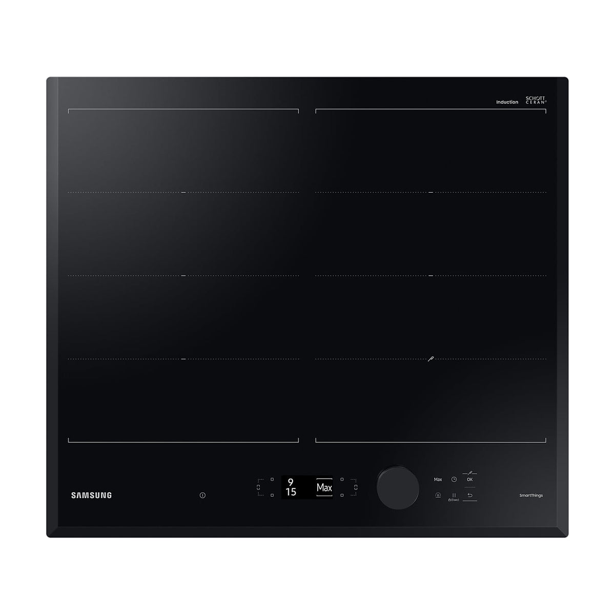 Placa de inducción Samsung NZ64B7799KK/U1 de 59 cm con Dual Flex y Wi-Fi