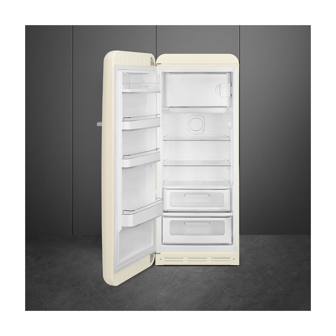 Frigorífico de una puerta Smeg FAB28LCR6 crema, 270 l, clase C