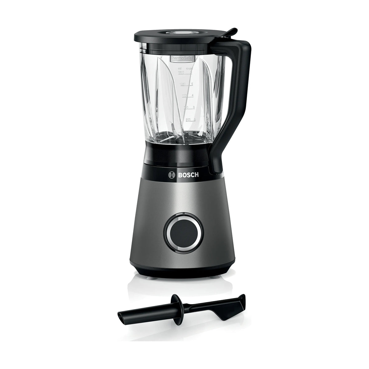 Batidora de vaso Bosch MMB6172S, 1200 W y jarra de cristal de 1,5 l