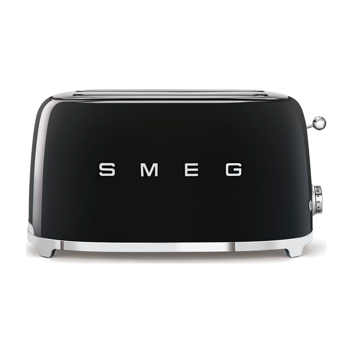 Tostadora Smeg TSF02BLEU negra, 4 rebanadas y 6 niveles de tostado