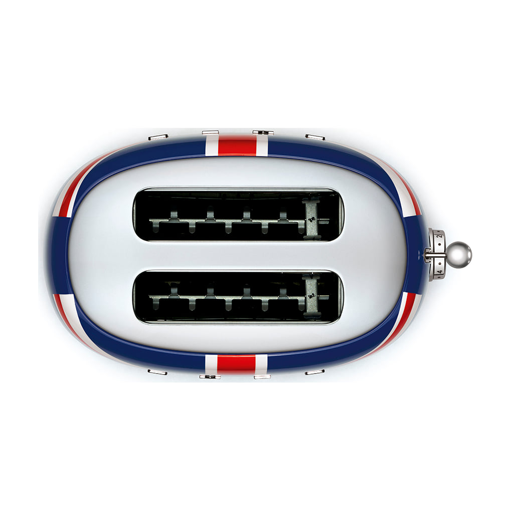Tostadora Smeg TSF01UJEU Union Jack, 2 ranuras y 950 W