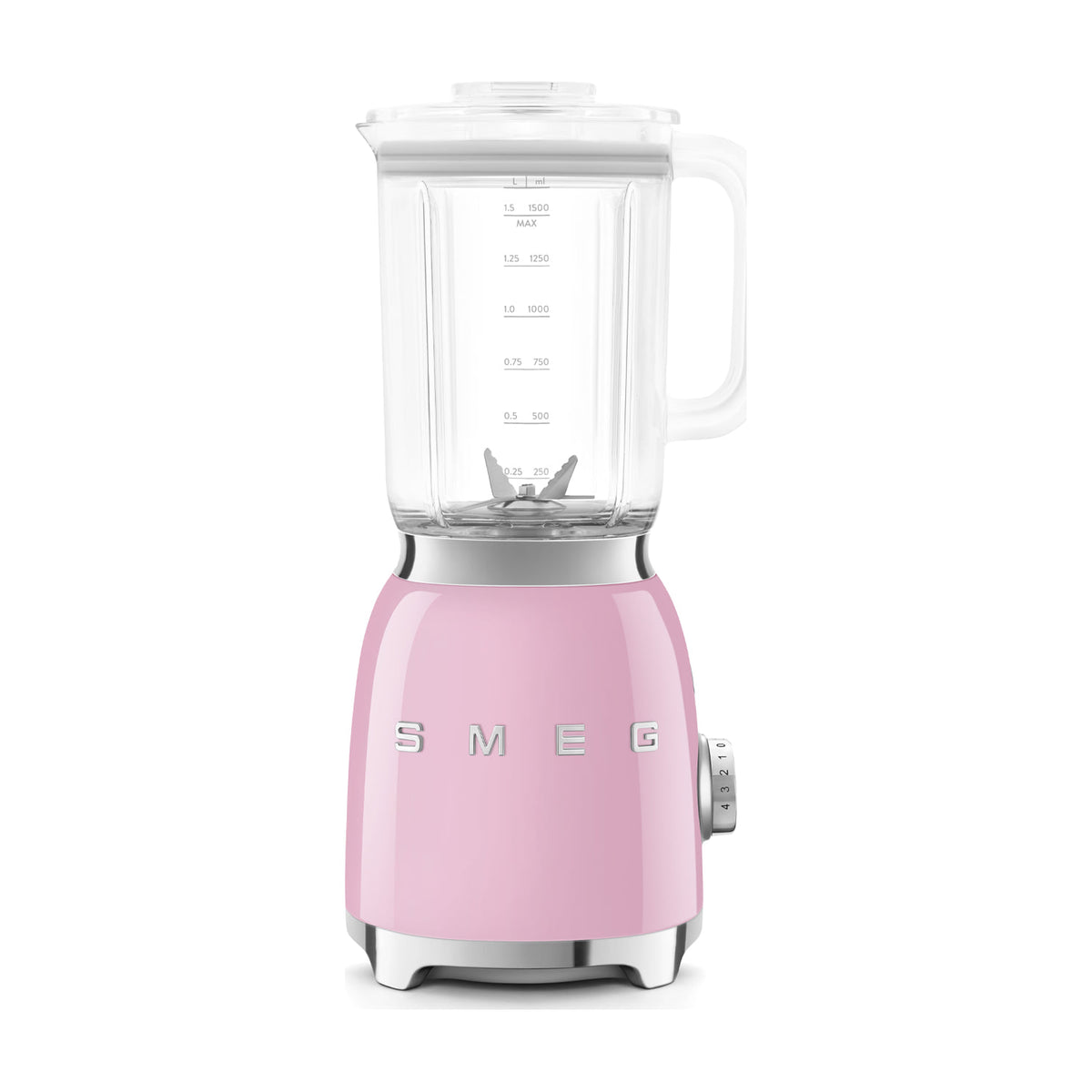 Batidora de vaso Smeg BLF03PKEU rosa, 800 W y jarra de 1,5 l