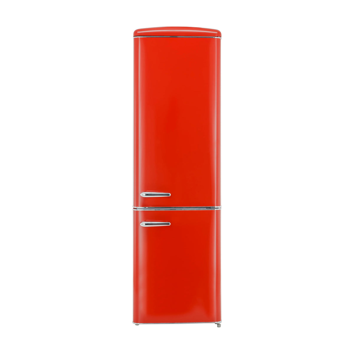 Frigorífico combi Exquisit RKGC250-70-H-160E rot retro rojo, 244 L, clase E