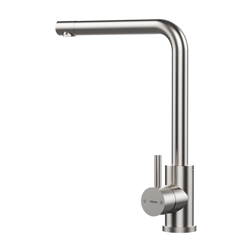 Grifo de cocina Teka UNI 9330 XP monomando, inox y caño alto