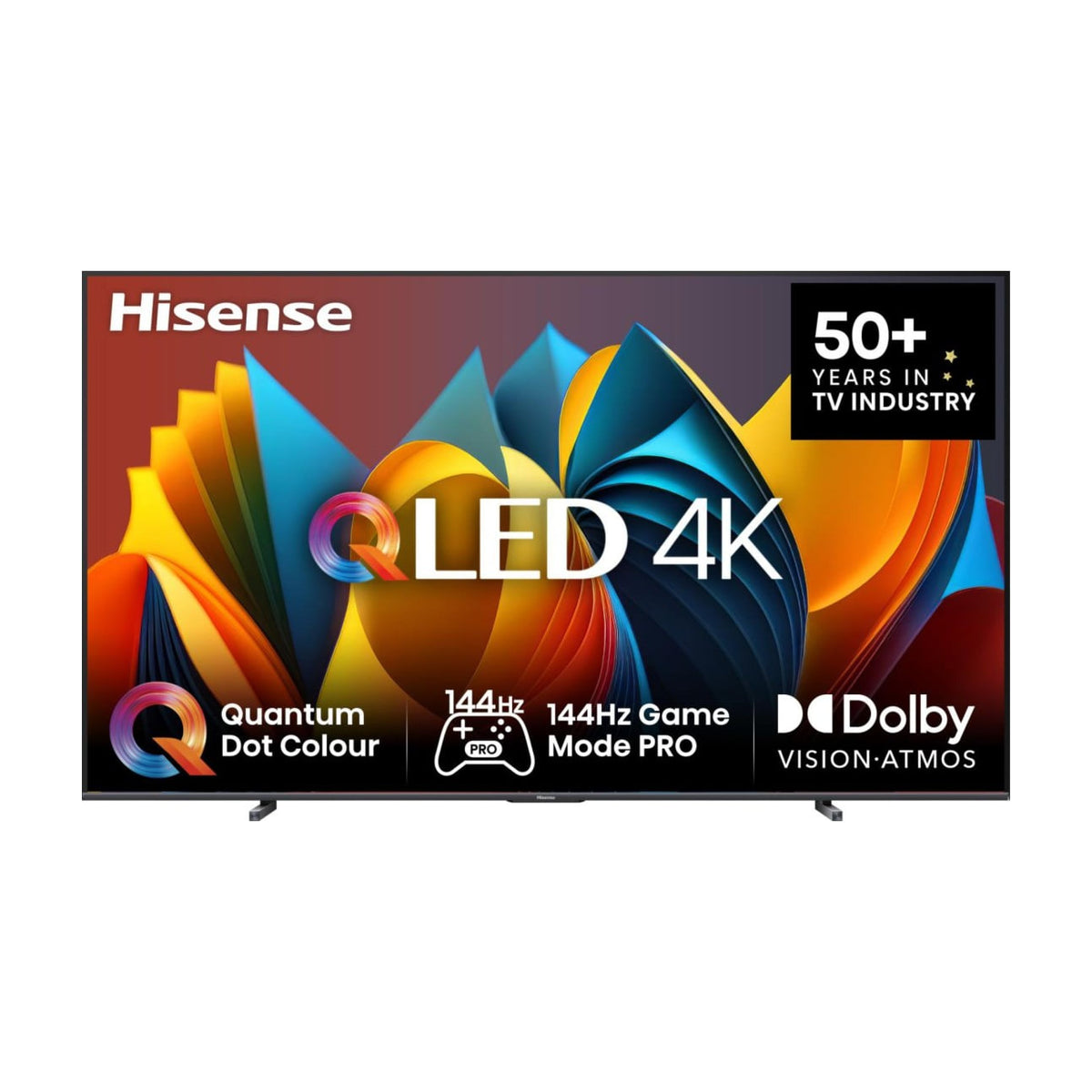Televisor QLED Hisense 100E7NQ de 100 pulgadas, 4K UHD y Dolby Vision