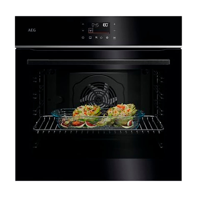 Horno multifunción AEG TU5PB41ZPB de 72 l con limpieza pirolítica y AirFry