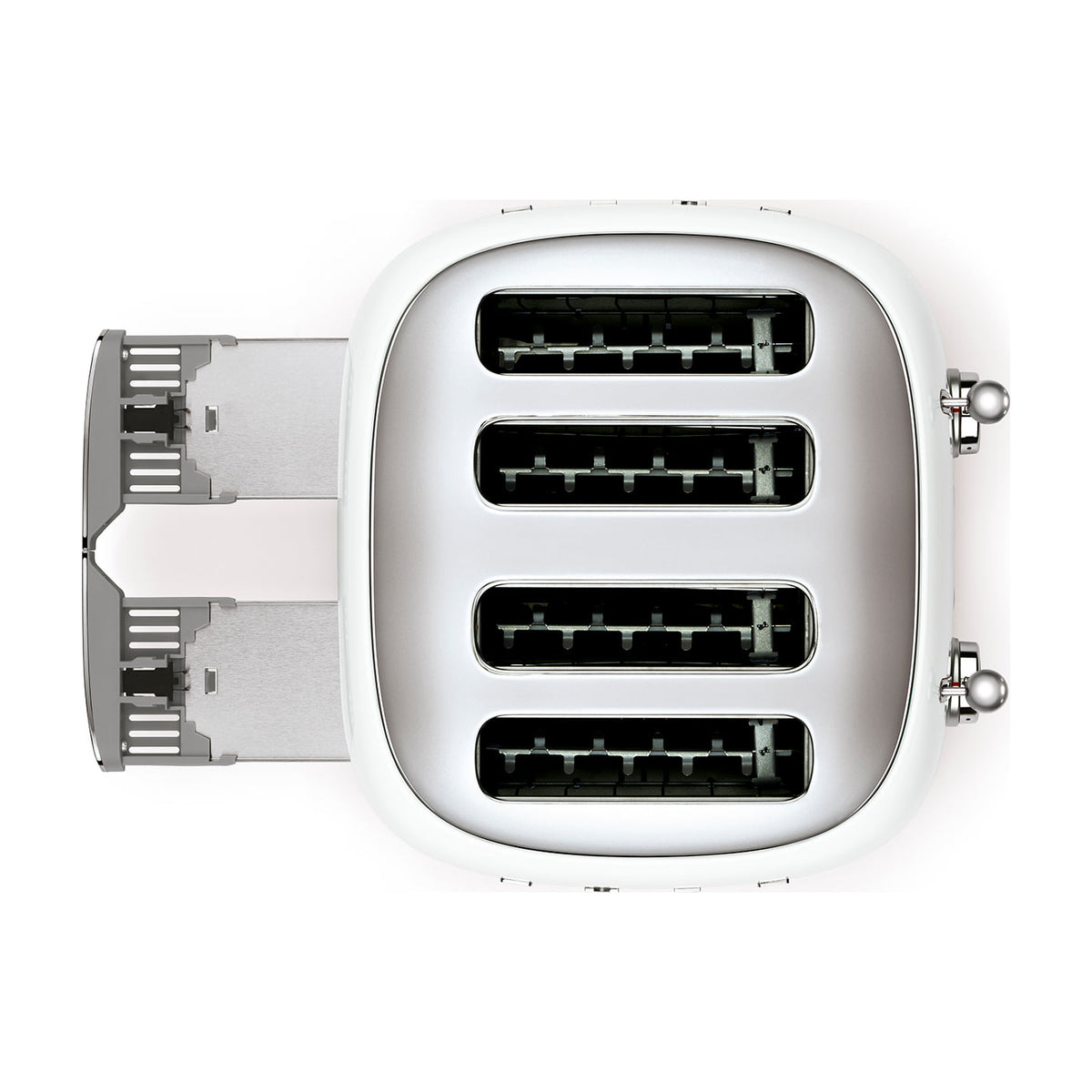 Tostadora Smeg TSF03WHEU blanca, 4 ranuras y 6 niveles de tostado