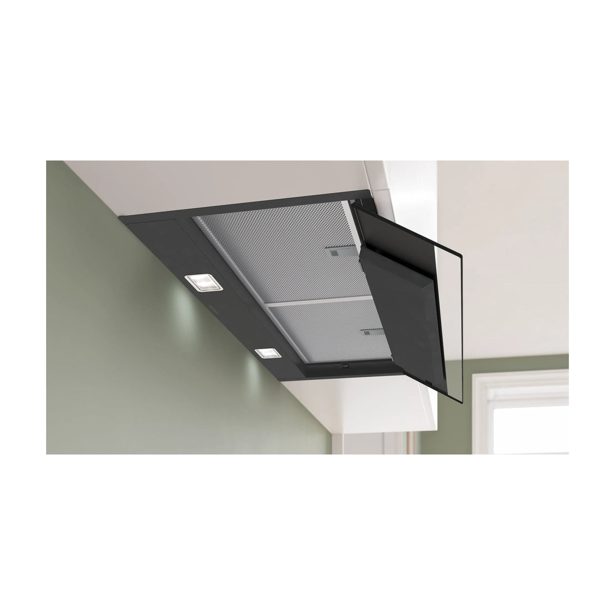 Campana integrable Bosch DBB87DP60 de 80 cm, negro mate y Home Connect