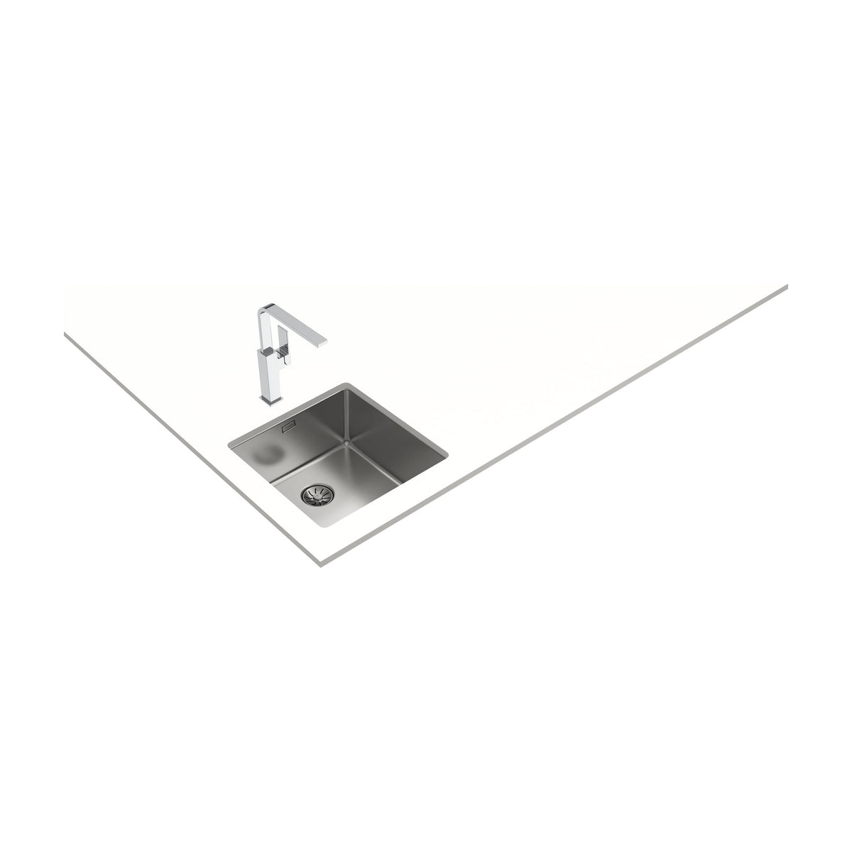 Fregadero Teka Be Linea RS15 40.40 PureClean de una cubeta, bajo encimera