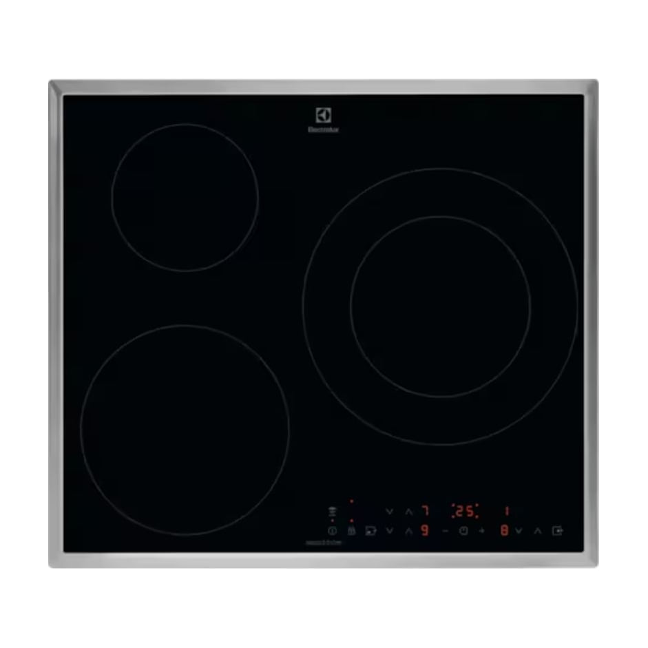 Placa de inducción Electrolux LIT6346M de 3 zonas con marco inox