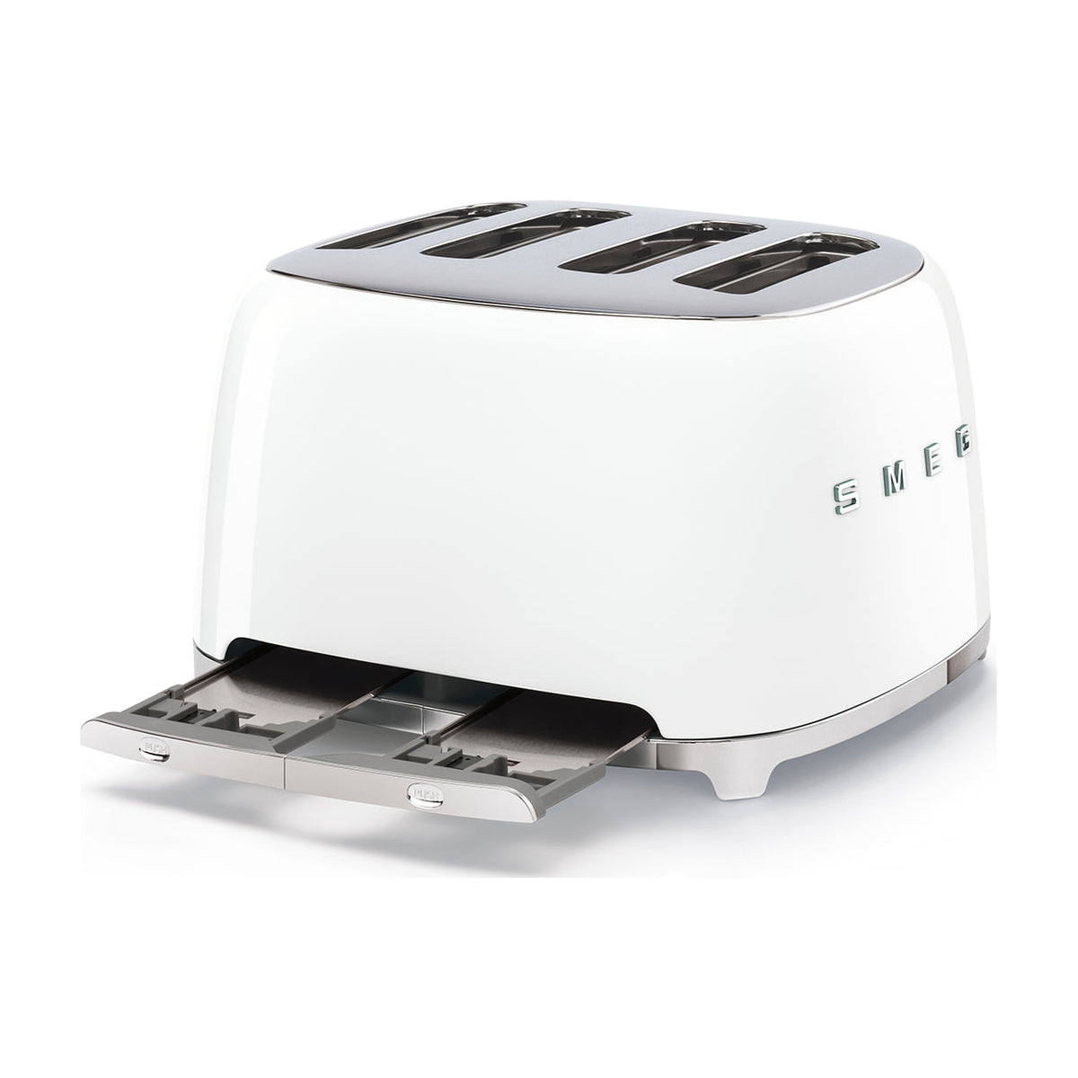 Tostadora Smeg TSF03WHEU blanca, 4 ranuras y 6 niveles de tostado