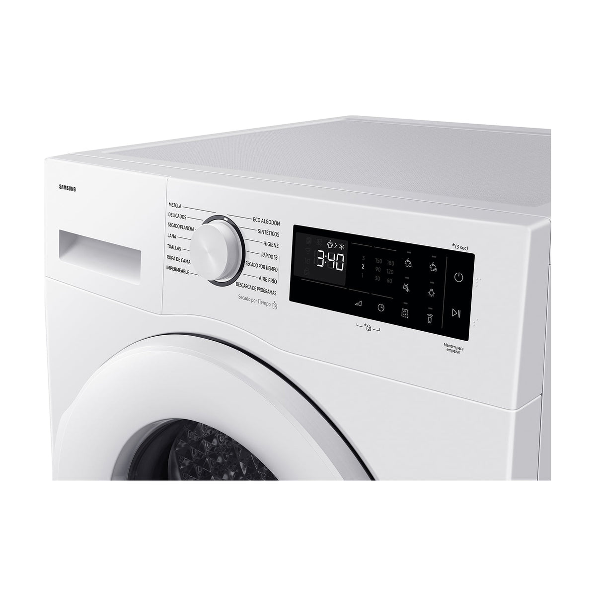 Secadora Samsung DV90DG52A0TEEC de bomba de calor, 9 kg, clase C