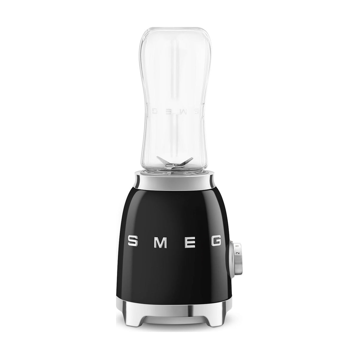 Batidora de vaso personal Smeg PBF01BLEU negra, 300 W y 2 velocidades