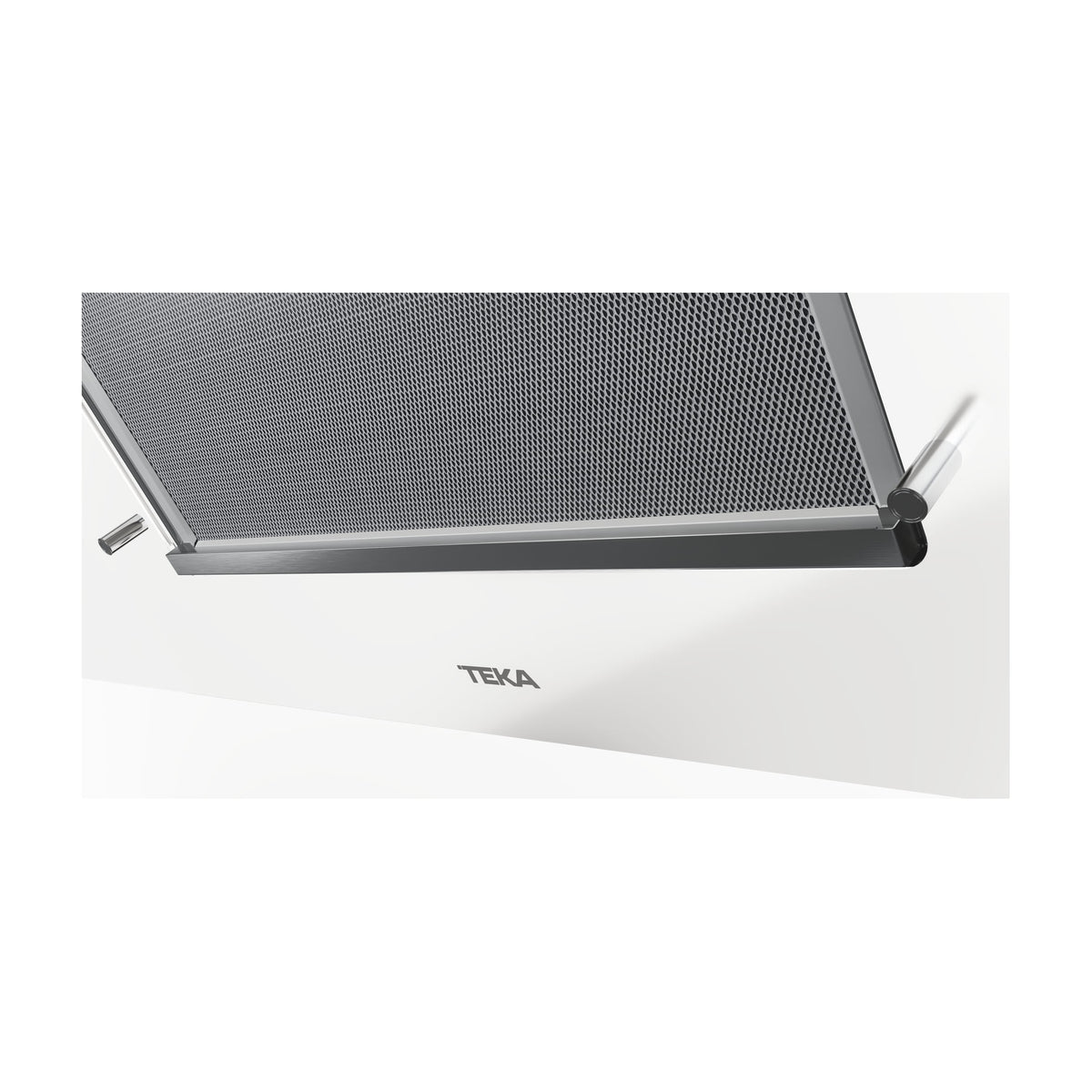 Campana decorativa Teka DVT Pro 98780 TCS WH de 90 cm en cristal blanco