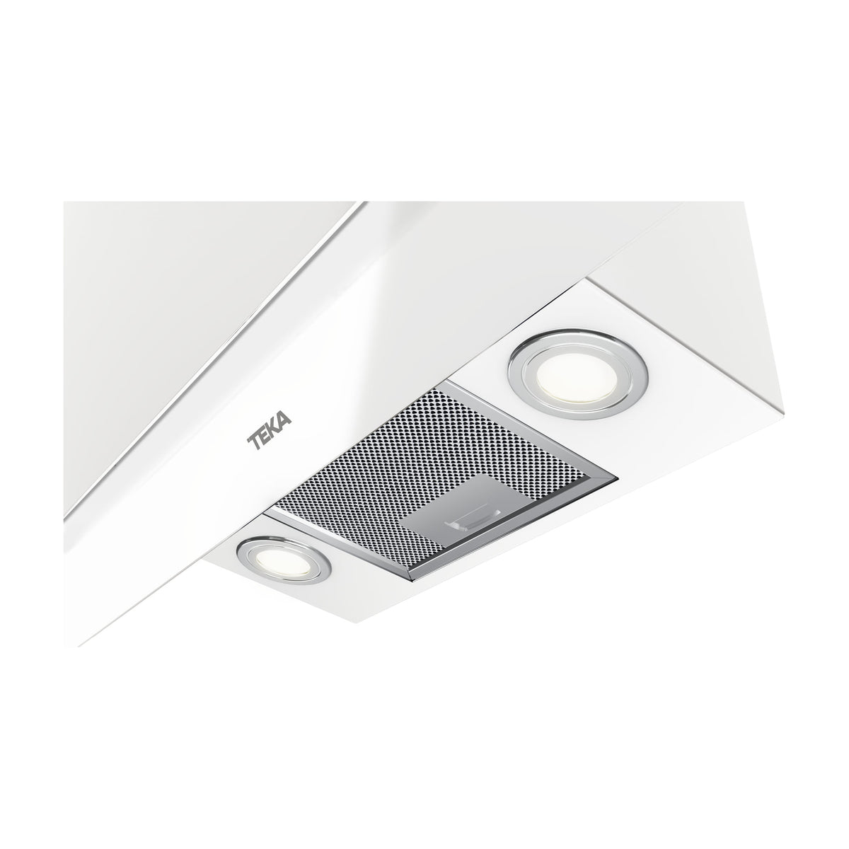 Campana decorativa Teka DVT Pro 98780 TCS WH de 90 cm en cristal blanco