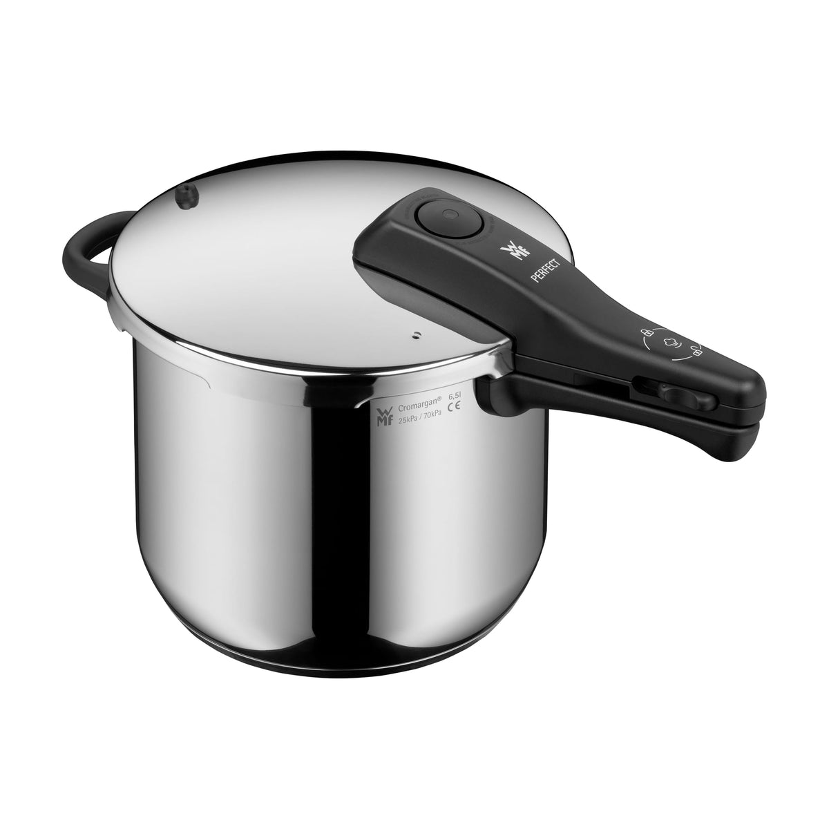 Olla rápida WMF Perfect de 6,5 l, acero inoxidable y apta para inducción