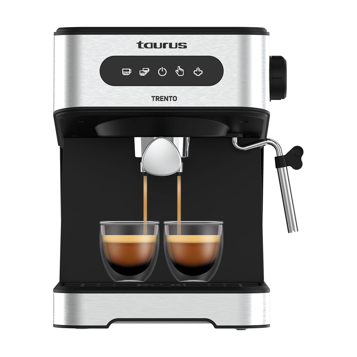 Cafetera espresso Taurus Trento, 20 bares y depósito de 1,5 l