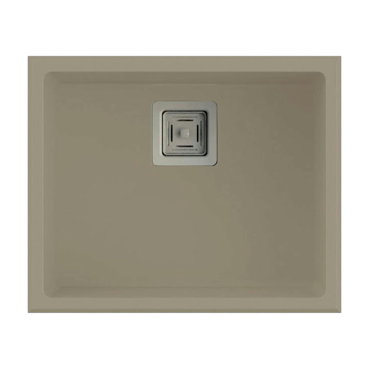 Fregadero Poalgi Zie 50 Hekla de una cubeta, Pumice beige mate