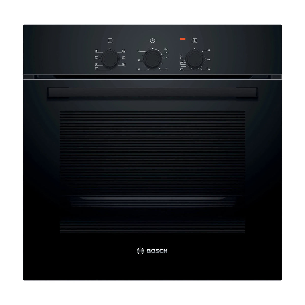 Horno multifunción Bosch HBF011BA2 de 66 l con aire caliente 3D, negro