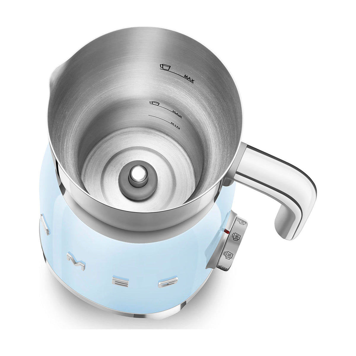 Espumador de leche Smeg MFF11PBEU por inducción, 500 W, azul