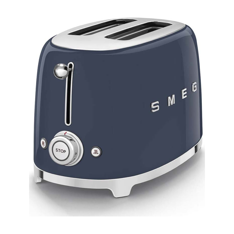 Tostadora Smeg TSF01NBEU azul marino, 2 ranuras y 950 W