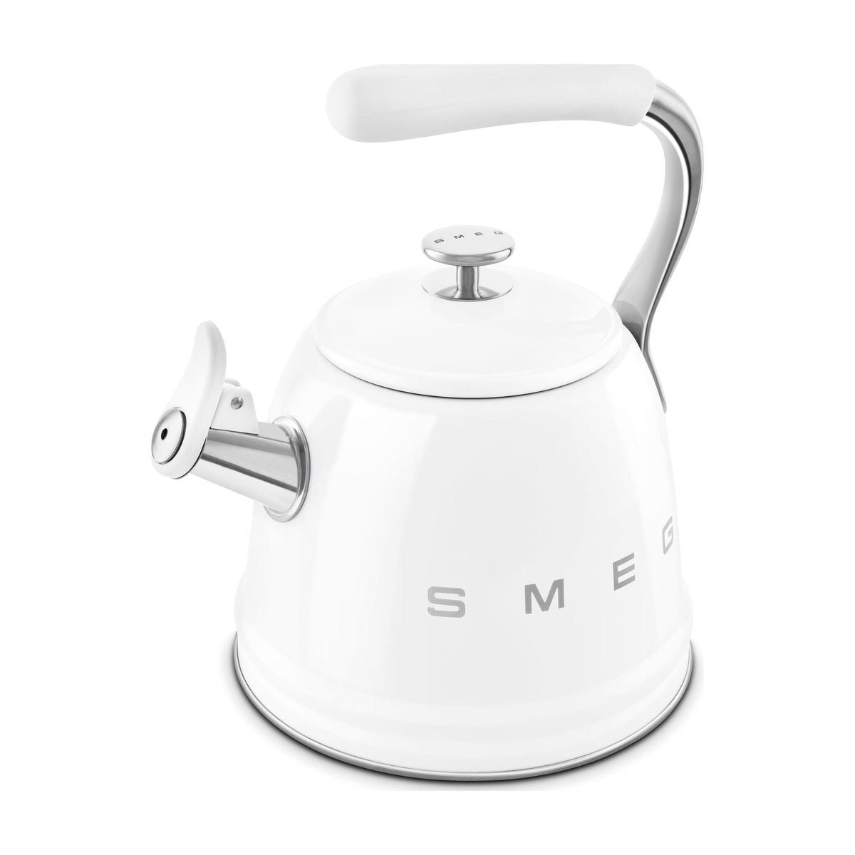 Hervidor silbante Smeg WKF01WH de 2,3 l, blanco