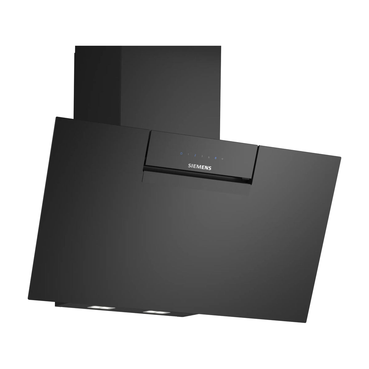 Campana decorativa Siemens LC87KFN60 de 80 cm en cristal negro con Home Connect