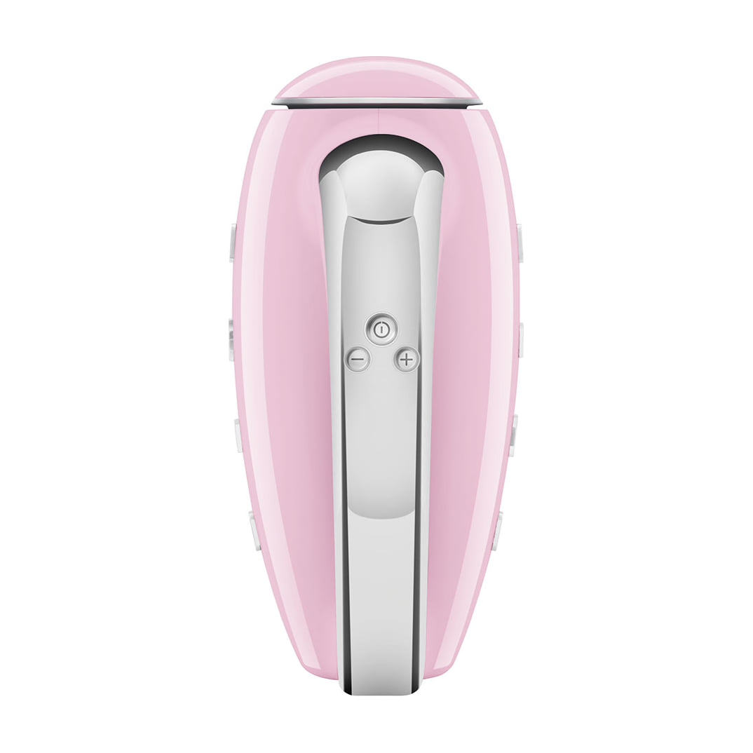 Batidora de varillas Smeg HMF01PKEU rosa, 250 W y 9 velocidades