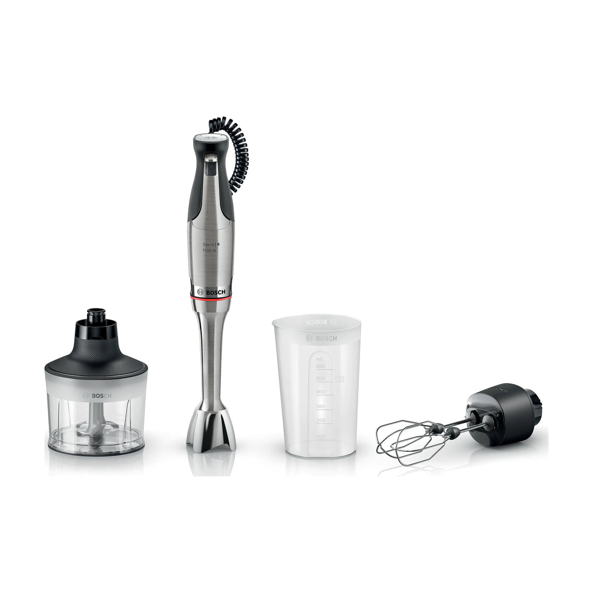 Batidora de mano Bosch MSM8M934 ErgoMaster, 1500 W y 6 cuchillas