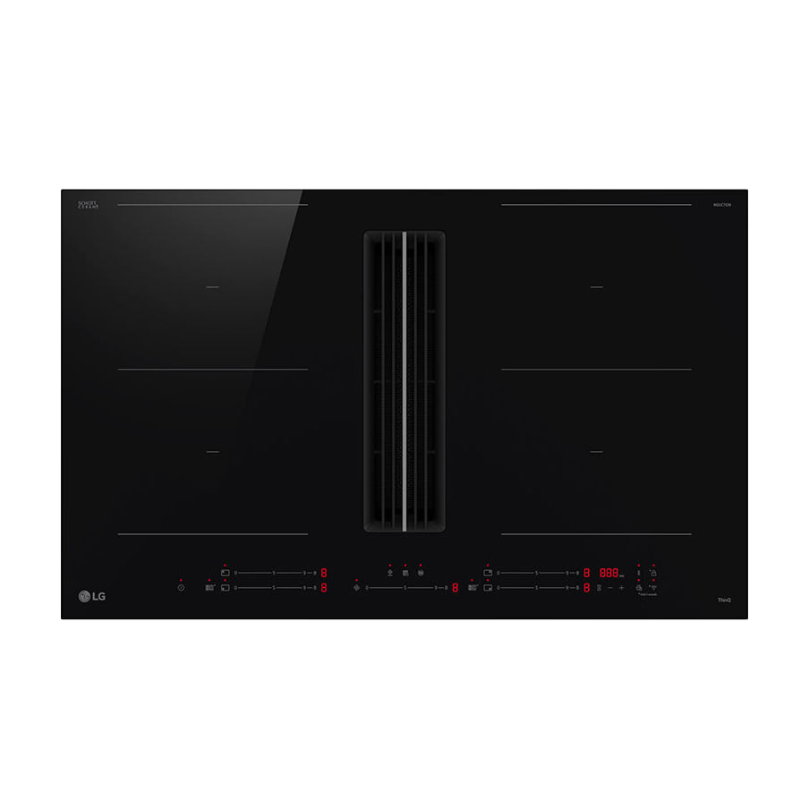 Placa con extractor LG CCH7D3227BR de 83 cm y doble zona flexible