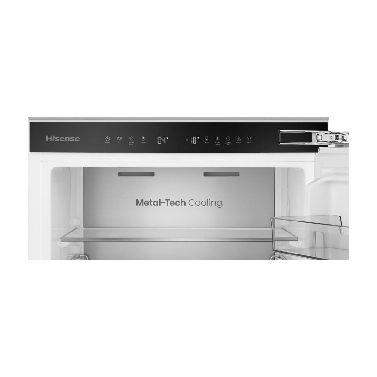 Frigorífico combi integrable Hisense RB3B280SAWE, 284 l, No Frost total