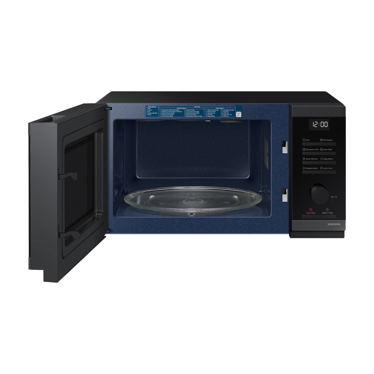 Microondas Samsung MG23DG4524AGE1 con grill y 23 litros