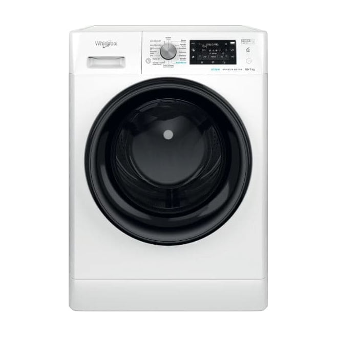 Lavasecadora Whirlpool FFWDD 1074269 BV SPT, 10/7 kg, FreshCare+