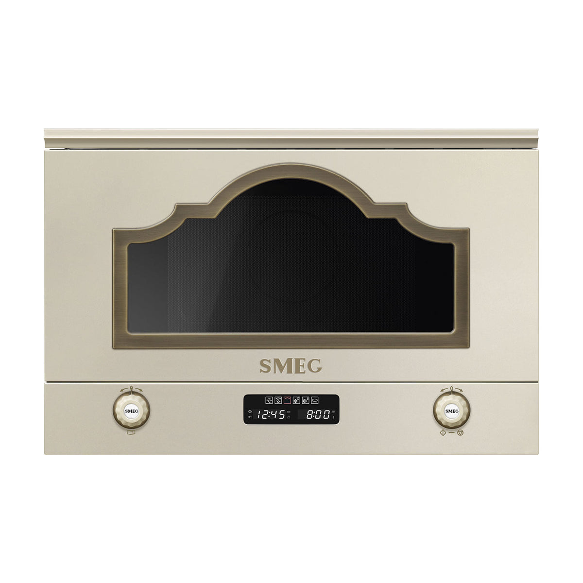 Microondas integrable Smeg MP722PO de 22 litros con grill, crema