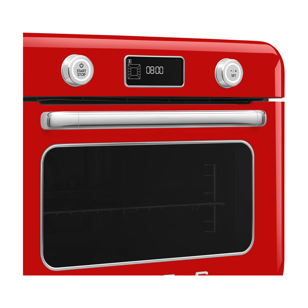Horno de sobremesa Smeg COF01RDEU con vapor, 30 l, rojo