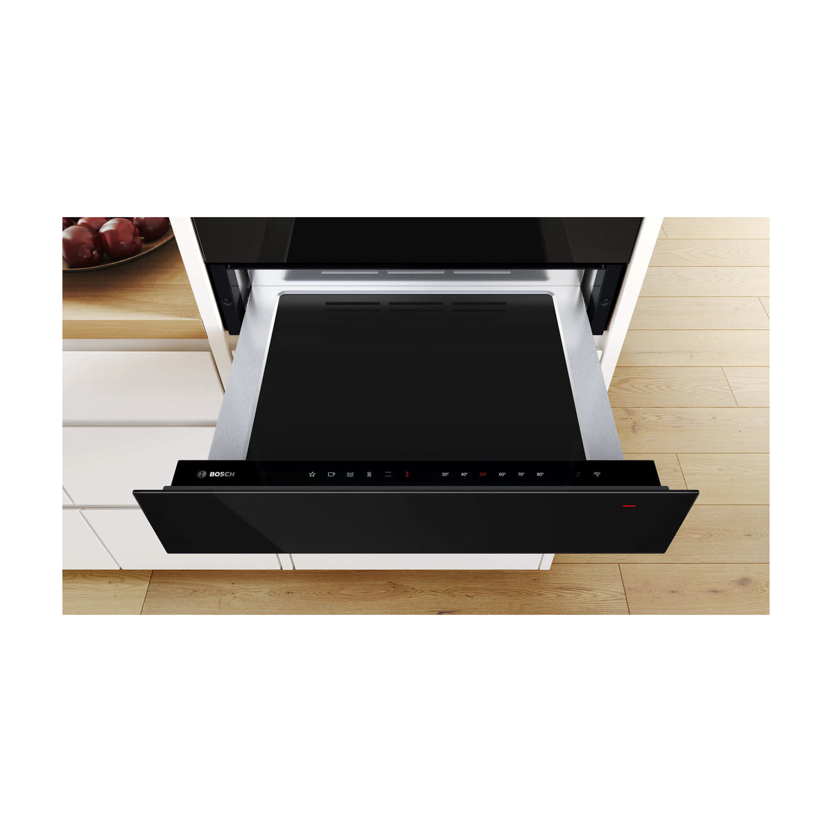 Cajón calientaplatos Bosch BIC7101B1 Serie 8, 20 litros, negro